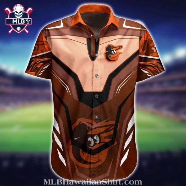 Baltimore Orioles Sharp Angles Geometric Hawaiian Shirt