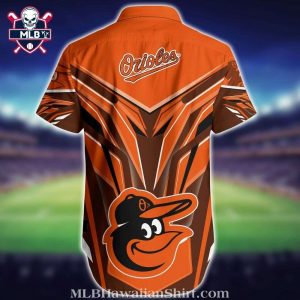 Baltimore Orioles Sharp Angles Geometric Hawaiian Shirt