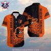 Baltimore Orioles Tropical Pineapple And Floral Orange Aloha Shirt