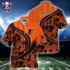 Baltimore Orioles Sunrise Stripe Tropical Hawaiian Shirt