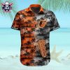 Baltimore Orioles Sunset Beach Customizable Hawaiian Shirt