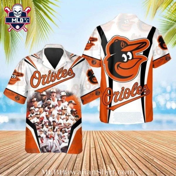 Baltimore Orioles Team Spirit Photographic Hawaiian Shirt