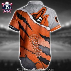 Baltimore Orioles Torn Design Aloha Shirt 2