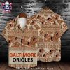 Baltimore Orioles Tribal Pattern Brown Hawaiian Shirt