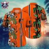 Baltimore Orioles Tropical Sunset Palm Tree Hawaiian Shirt