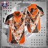 Baltimore Orioles Tropical Flora And Striped Panel Button-Up Shirt