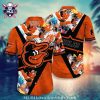 Baltimore Orioles Tropical Hibiscus And Logo Hawaiian Shirt