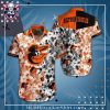 MLB Baltimore Orioles Floral Print Hawaiian Shirt