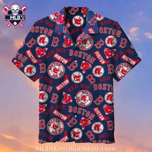 Boston Red Sox Patriotic Baseball Hawaiian Shirt