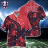 Boston Red Sox Red Hibiscus Floral Pattern Hawaiian Shirt