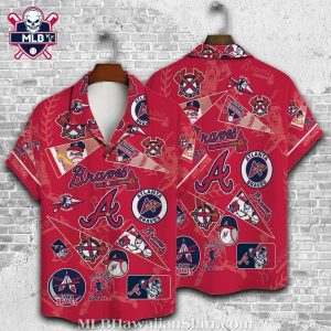 Braves Spirit Red Tropical Baseball Hawaiian Shirt – Atlanta Icons