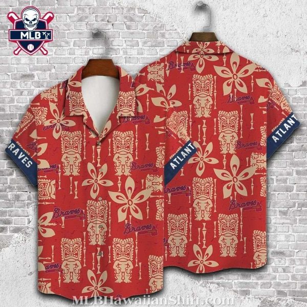 Braves Tribal Spirit Red Hawaiian Shirt – Ancient Motifs