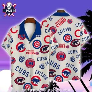 Chicago Cubs Clean Classic MLB Hawaiian Shirt – Fresh White Team Emblems