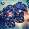 Chicago Cubs Classic Floral MLB Hawaiian Shirt – Blue White Blossom Print