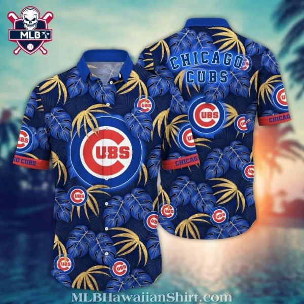 Chicago Cubs Midnight Palm MLB Hawaiian Shirt – Tropical Night Theme