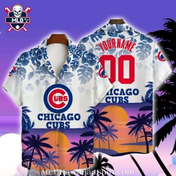 Chicago Cubs Personalized Paradise MLB Hawaiian Shirt – Tropical Sunset