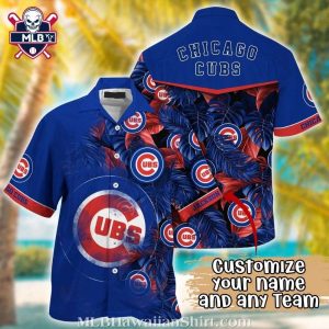 Chicago Cubs Tropical Identity MLB Hawaiian Shirt – Custom Name Option