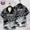 Chicago White Sox Monochrome Floral Logo Hawaiian Shirt