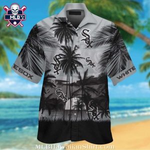 Chicago White Sox Palm Shadow Hawaiian Shirt