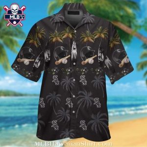 Chicago White Sox Tropical Baseball And Palm Trees Hawaiian Shirt