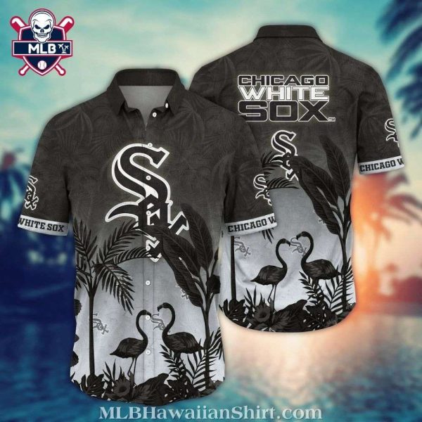 Chicago White Sox Tropical Flamingo Aloha Shirt