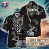 Chicago White Sox Tropical Flamingo Aloha Shirt