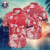 Boston Red Sox Tropical Sunset Customizable Hawaiian Shirt