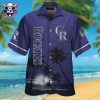 Lush Rockies Orchid Oasis MLB Tropical Hawaiian Shirt