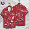 Elegant Boston Red Sox Aloha Shirt With Traditional Motifs