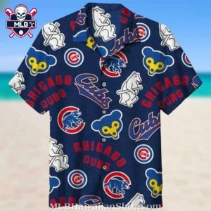 Cubbies Doodle – Casual Chicago Cubs Patterned Hawaiian Shirt