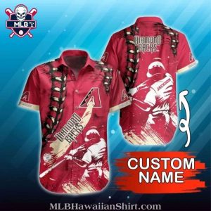 Custom Name Diamondbacks Action MLB Hawaiian Shirt