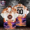 Baltimore Orioles White Hibiscus Floral Pattern Shirt