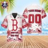 Boston Red Sox Patriotic Stars And Stripes Aloha Shirt