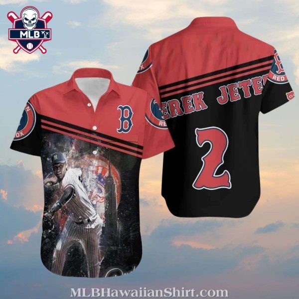 Derek Jeter Tribute Red Sox Legend Series Hawaiian Shirt