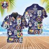 Texas Rangers Vibrant Tropic Wave Hawaiian Shirt