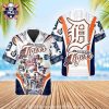 Dramatic Snowy Mountain Wave Design Detroit Tigers Tropical Shirt