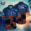 Detroit Tigers Vintage Car Tropical Aloha Shirt