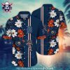 Detroit Tigers Floral Monochrome Hawaiian Shirt