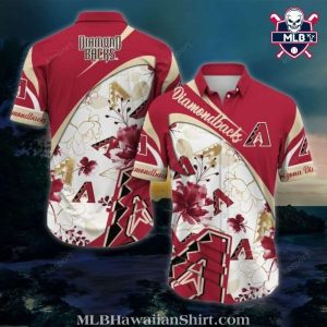 Diamondbacks Blooming Elegance MLB Hawaiian Shirt