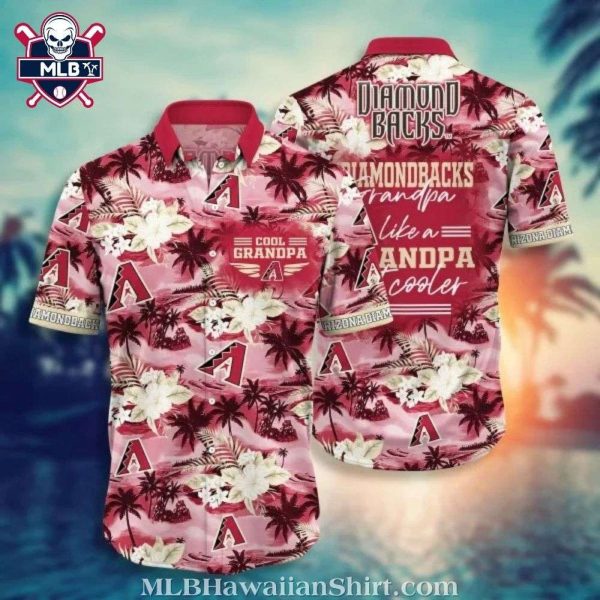 Diamondbacks Cool Grandpa MLB Hawaiian Shirt