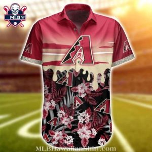 Diamondbacks Midnight Floral MLB Hawaiian Shirt 1