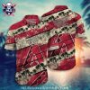 Personalized Arizona Diamondbacks Crimson Wave MLB Hawaiian Shirt