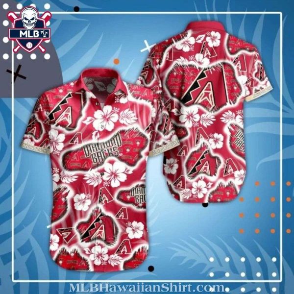 Diamondbacks Tropical Floral MLB Hawaiian Shirt