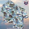 Rockies Customizable Name – Purple Leaves MLB Hawaiian Shirt