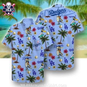 Dodgers Play Ball Tropical MLB Aloha Shirt – Swing For The Summer