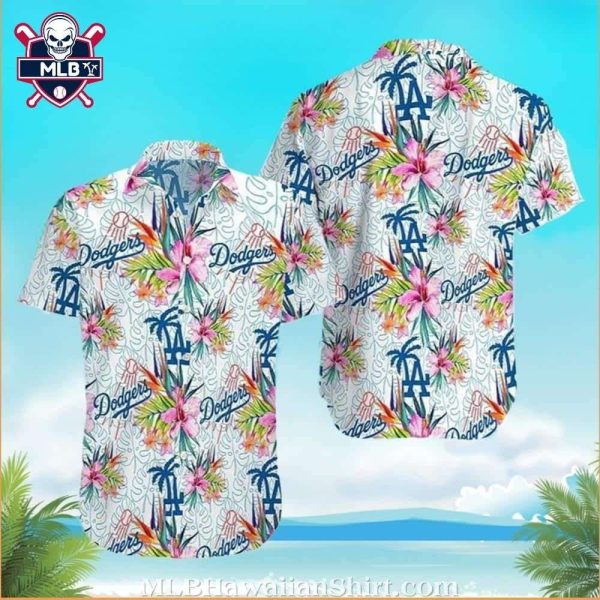 Dodgers Tropical Flair MLB Hawaiian Shirt – Exotic Island Bloom