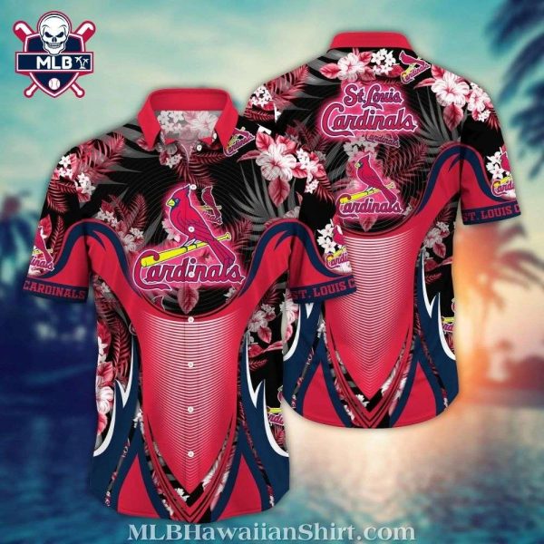 Electric Pink Flamingo St Louis Cardinals Tropical Hawaiian Shirt