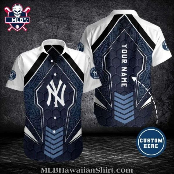 Explosive Baseball NY Yankees Tropical Personalized Hawaiian Shirt