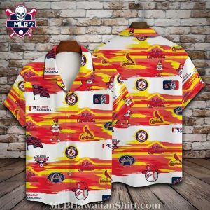 Fiery Sunset St. Louis Cardinals Aloha Shirt – MLB Summer Series