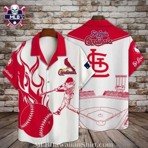 Flame Pitch – St. Louis Cardinals Fiery Swing Tropical Shirt